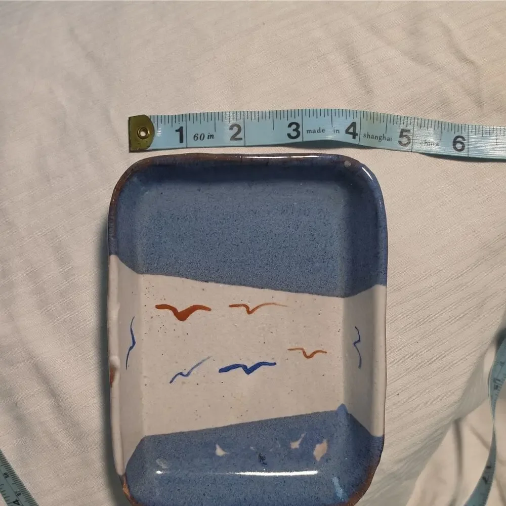 VTG 1985 Jack Fleenor Hillside Pottery Franklin NC Catchall Tray Signed Monogram
